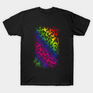 Rainbow Cheetah Stripes T-Shirt